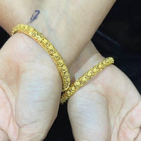 iconic gold look bangles